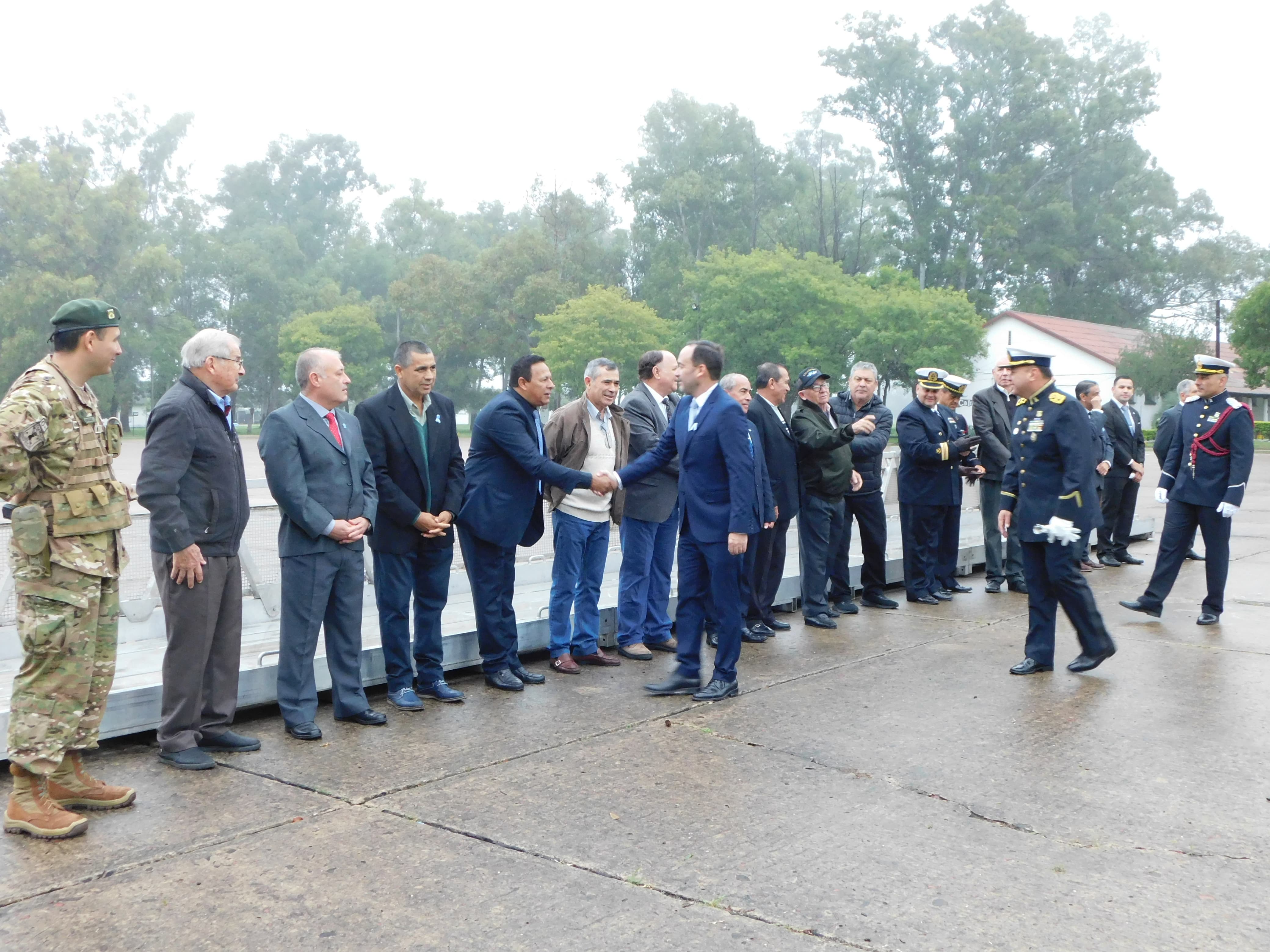 acto dia de la Patria en Batallon 1