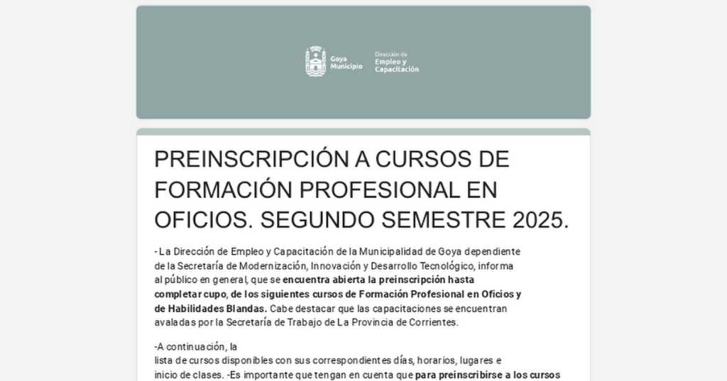 cursos de oficios pre inscripcion flyr 2