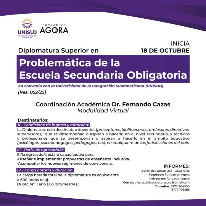 Fundacion Agora Diplomatura Superior Flyr