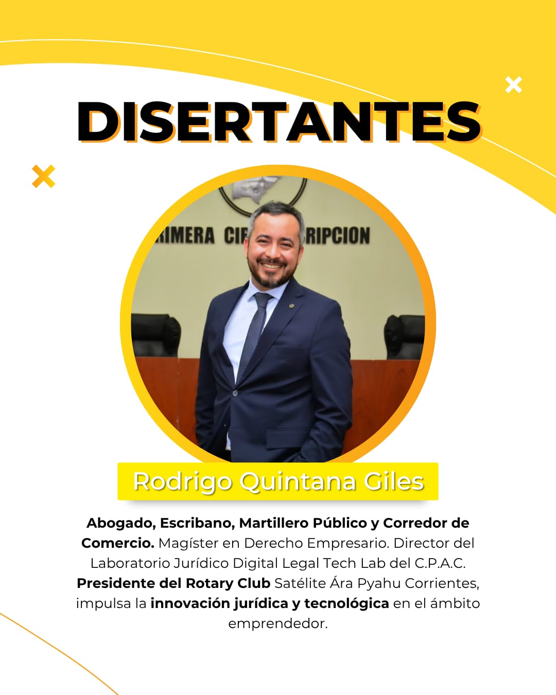 Taller Emprender en la era digital flyr 4 disertantes.