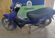 ESTABA LLEVANDO UNA MOTOCICLETA SUSTRAIDA Y FUE APREHENDIDO POR LA POLICIA