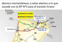 CONTINÚA EL CORTE TOTAL SOBRE LA RUTA NAC. 12 EN CERCANÍAS A LA CIUDAD DE ITÁ IBATÉ