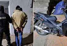 SECUESTRAN MOTO QUE FUERA ROBADA, MOTOPARTES Y ADEMAS DETIENEN A UNA PERSONA