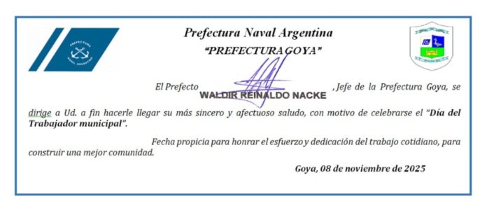 saludo dia del empleado municipal Prefecvto Nake flyr
