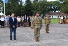 30º ANIVERSARIO DEL BATALLÓN DE INGENIERO DE MONTE 12: El INTENDENTE MARIANO HORMAECHEA COMPARTIÓ LA CELEBRACIÓN DE LA UNIDAD MILITAR CON ASIENTO EN NUESTRA CIUDAD