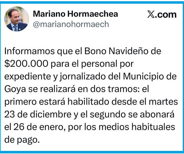 BONO NAVIDEÑO