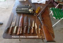 POLICÍA DE CORRIENTES SECUESTRAN PLANTINES DE MARIHUANA Y ELEMENTOS VINCULADOS UTILIZADO PARA COMETER DELITOS DE ABIGUEATO