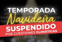 CEREMONIA ENCENDIDO DE ÁRBOL SUSPENDIDA