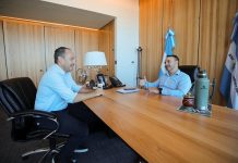 INTENDENTE MARIANO HORMAECHEA SE REUNIÓ CON EL GOBERNADOR JUAN PABLO VALDÉS