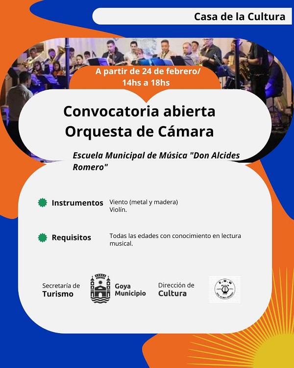 convocatoria a la Orquesta de Camara Flyr