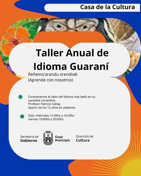 taller anual idioma guarani flyr