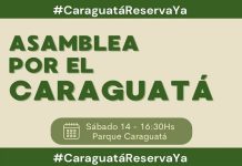 CONVOCAN A UNA ASAMBLEA CIUDADANA PARA DEFENDER LA RESERVA CARAGUATÁ, EL ÚLTIMO PULMÓN VERDE DE RESISTENCIA