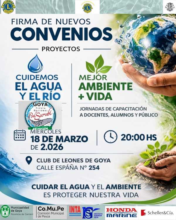 Firma Convenios Cuidemos el Agua Ambiente mas Vida Flyr