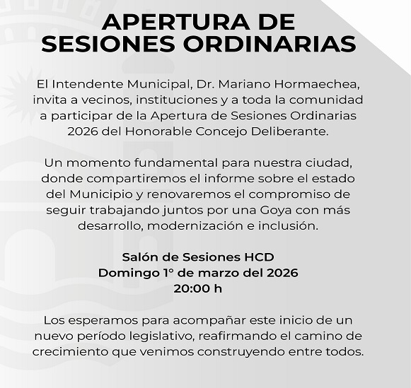 apertura sesiones HCD flyr