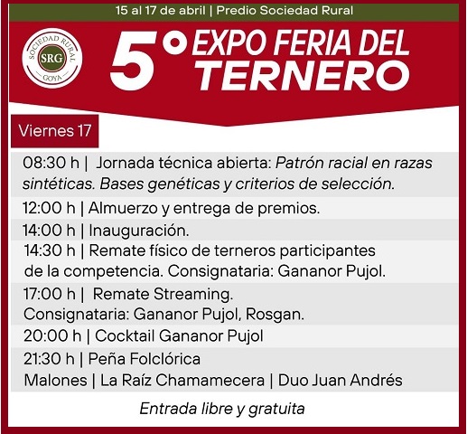 5a Expo Feria del Ternero SRG Flyr 3 Programa