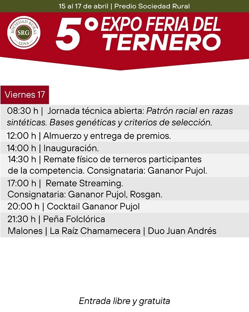 5a Expo Feria del Ternero SRG Flyr 3 Programa