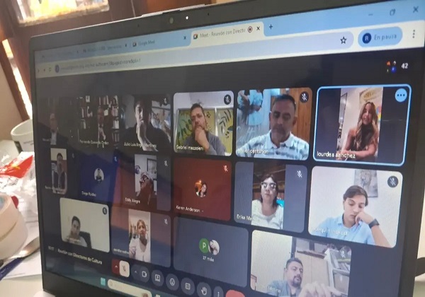 reunión virtual presidente Instituto Cultura con referentes culturales municipales - ilustración (2)