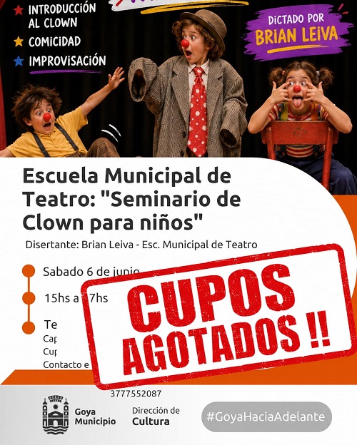Seminario Clown ilustracion cupos agotados flyr