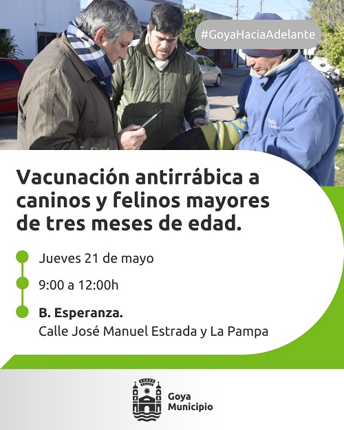 Vacunacion antirrabica en Barrio Esperanza Flyr