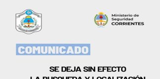 MERCEDES: LA POLICÍA LOCALIZÓ SANO Y SALVO AL CIUDADANO BEBAN DYLAN FABIAN DE 25 AÑOS DE EDAD