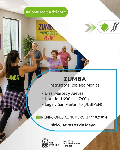 ZUMBA PARA ADULTOS MAYORES EN EL CENTRO JUBIPEN