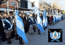 LA POLICIA DE CORRIENTES RINDE HOMENAJE A NUESTRA ENSEÑA PATRIA “LA BANDERA NACIONAL”