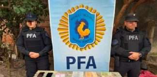 LA POLICÍA FEDERAL ARGENTINA DESARTICULA UN KIOSCO NARCO Y DETIENE A UNA PERSONA EN GOYA