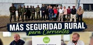 PASO DE LOS LIBRES: SEGURIDAD RURAL – DESTACAN FUERTE BAJA DEL DELITO DURANTE UNA REUNIÓN CON EL MINISTRO GAYA EN PASO DE LOS LIBRES