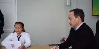 ALUMNOS DE LA ESCUELA N 66 GENERAL SAN MARTÍN ENTREVISTARON A INTENDENTE MARIANO HORMAECHEA