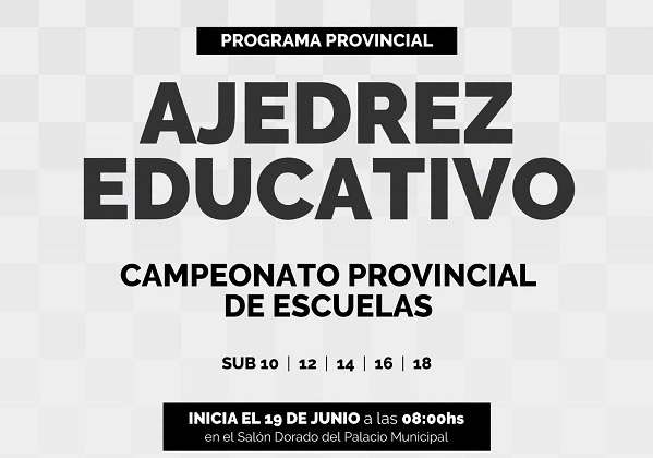 campeonatoa provincia de ajedrez escolar flyr