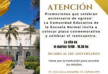 “Rumbo a los 140° Aniversario”: ESCUELA NORMAL DE GOYA CUMPLE 139 AÑOS Y LA COMUNIDAD EDUCATIVA PIENSA EN LOS FESTEJOS EL AÑO QUE VIENE