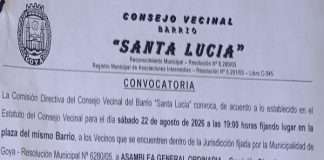 CONSEJO VECINAL BARRIO SANTA LUCIA