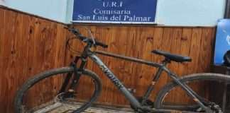 SAN LUIS DEL PALMAR : POLICIA RECUPERA Y SECUETRA UNA BICICLETA QUE FUERA ROBADA