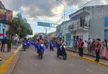 SAN LUIS DEL PALMAR: EN UN EXITOSO OPOERATIVO POLICIAL, LLEGAN LOS PEREGRINOS DE SAN LUIS DEL PALMAR