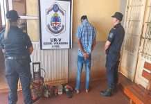 VIRASORO: DETIENEN A UNA PERSONA Y LES SECUESTRAN UNA MOTOSIERRA Y UNA PLANCHA QUE HABRÍAN SIDO ROBADAS POCO ANTES