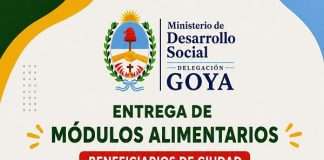 DESARROLLO SOCIAL DESDE EL LUNES 20 DISTRIBUIRÁ MÓDULOS ALIMENTARIOS