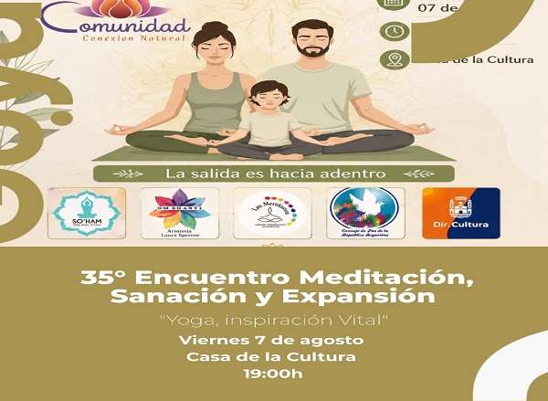 35 encuentro de meditacion, Yoga Vital Flyr