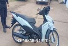 TRABAJO EN CONJUNTO: SECUESTRAN MOTO Y OTROS ELEMENTOS DE DUDOSA PROCEDENCIA