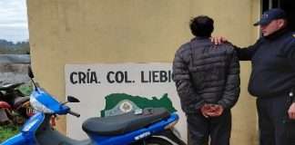 COLONIA LIEBIG: LA POLICIA DEMORA A UNA PERSONA Y LE SECUESTRA LA MOTO, UNA BALANZA DE PRESICIÓN Y UN TELÉFONO CELULAR