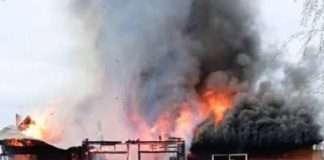 AV. LAPRIDA Y CALLE MARECHALDE: INCENDIO EN VIVIENDA PROVOCÓ IMPORTANTES DAÑOS MATERIALES