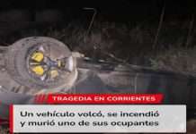 MONTE CASEROS: (información inicial) Despiste y vuelco con consecuencia fatal