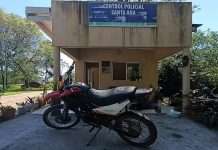 RÁPIDO Y EFICAZ ACCIONAR: La Policía recuperó una motocicleta denunciada como sustraída recientemente.