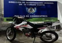 CURUZÚ CUATIÁ: POLICIA RECUPERA UNA MOTOCICLETA CON PEDIDO DE SECUESTRO DE BUENOS AIRES. DETIENEN A UN JOVEN