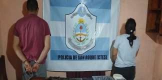 SAN ROQUE: SECUESTRAN ARMA DE FUEGO, COCAÍNA, TELÉFONOS CELULARES ENTRE OTRAS COSAS. HAY DOS PERSONAS DETENIDAS