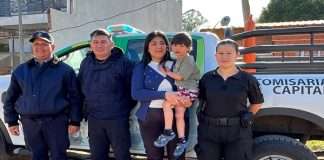 DESTACADO ACCIONAR POLICIAL: EFECTIVOS DE LA COMISARÍA 22 SALVARON LA VIDA DE UN NIÑO DE 3 AÑOS.
